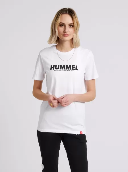 Men Hmllegacy T-Shirt White T-Shirts Hummel