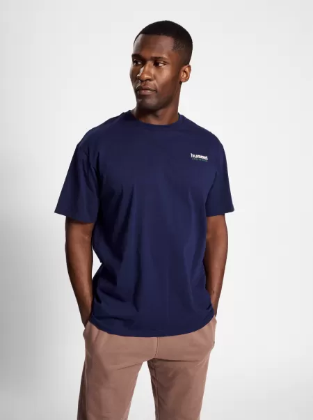 Hmllgc Nate T-Shirt Hummel Men Peacoat T-Shirts