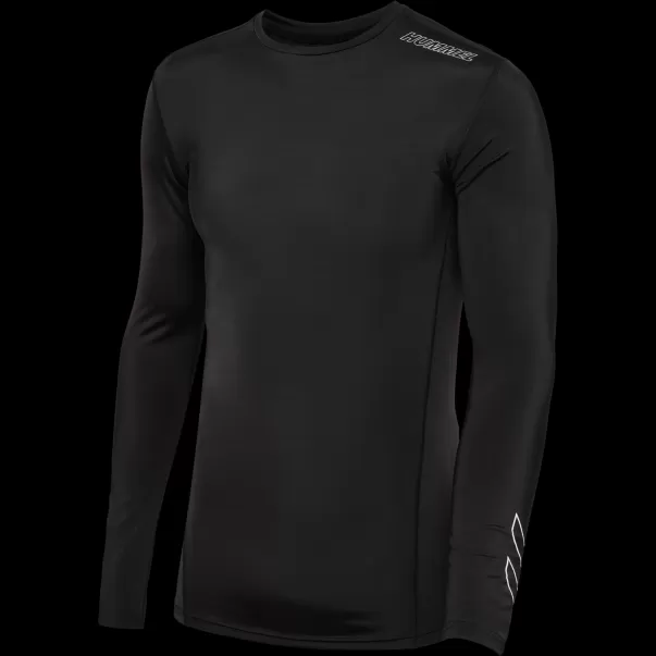Black Hummel Men T-Shirts Hmlte Topaz Baselayer T-Shirt L/S