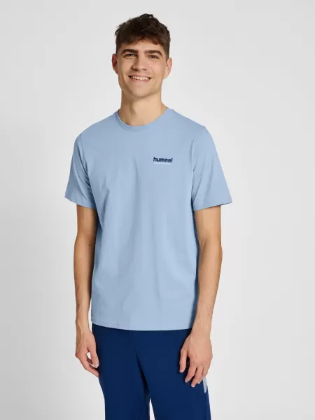 Hmllgc Gabe T-Shirt Men Ashley Blue T-Shirts Hummel