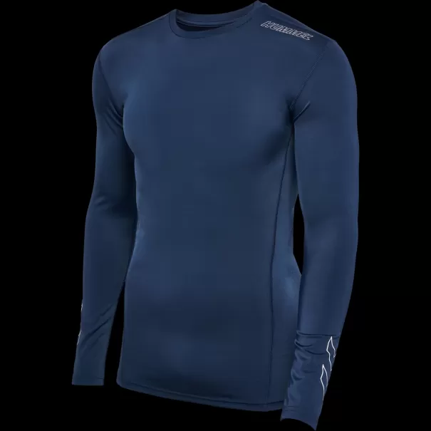 Men T-Shirts Hmlte Topaz Baselayer T-Shirt L/S Hummel Insignia Blue