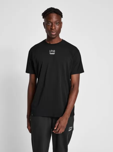 Black Men Hummel T-Shirts Hmllp10 Boxy T-Shirt