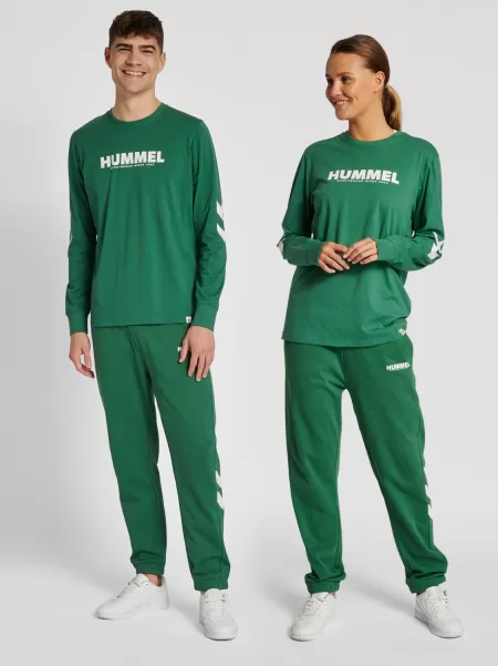 Hmllegacy T-Shirt L/S Hummel T-Shirts Men Foliage Green