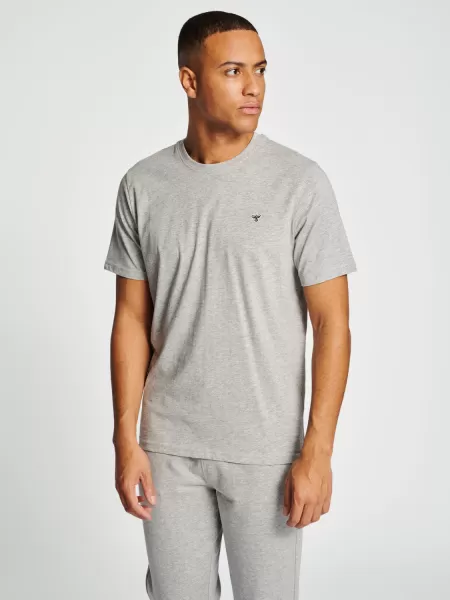 T-Shirts Men Hmlic Fred T-Shirt Hummel Grey Melange