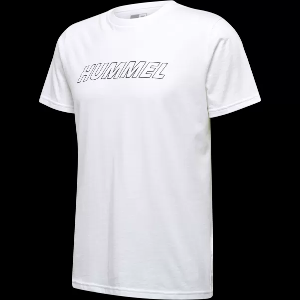 Hmlte Callum Cotton T-Shirt Hummel White Men T-Shirts