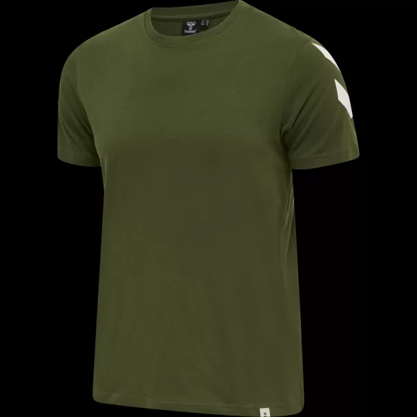 Hmllegacy Chevron T-Shirt Men T-Shirts Hummel Rifle Green