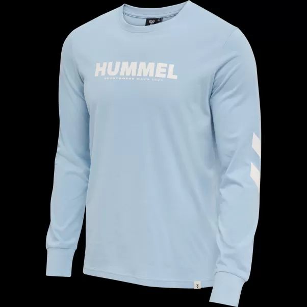 Placid Blue T-Shirts Hmllegacy T-Shirt L/S Men Hummel