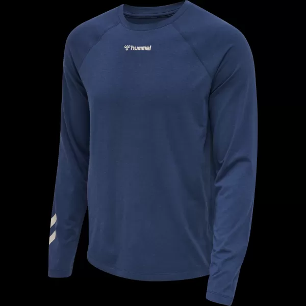 Insignia Blue T-Shirts Men Hmlmt Laze T-Shirt L/S Hummel