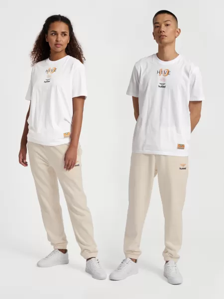 Hmlhive Aiden T-Shirt Men Hummel T-Shirts White
