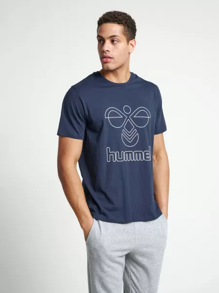 T-Shirts Blue Nights Men Hmlpeter T-Shirt S/S Hummel