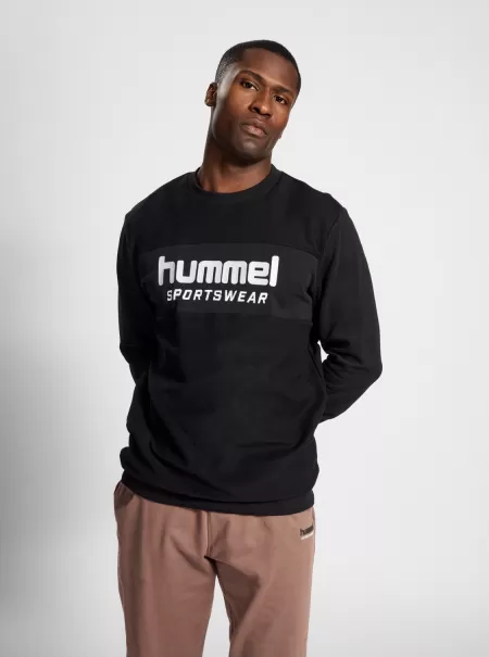 Men Hummel Black Hoodies And Sweatshirts Hmllgc Kyle Sweatshirt