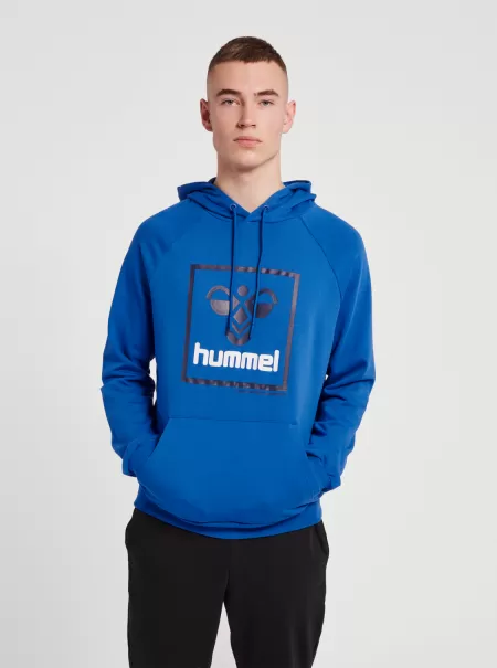Men Hoodies And Sweatshirts Hmlisam 2.0 Hoodie True Blue Hummel