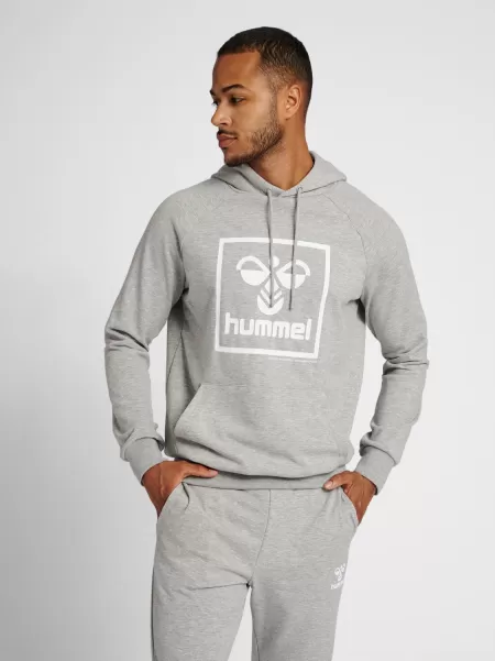 Hoodies And Sweatshirts Men Hmlisam 2.0 Hoodie Grey Melange Hummel