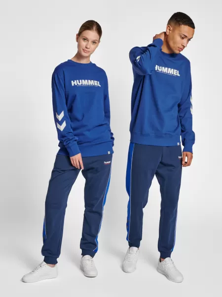 Hmllegacy Sweatshirt Men Hoodies And Sweatshirts Hummel Mazarine Blue