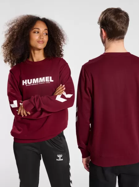 Men Hmllegacy Sweatshirt Hoodies And Sweatshirts Hummel Cabernet