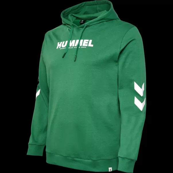 Hmllegacy Logo Hoodie Plus Foliage Green Hummel Men Hoodies And Sweatshirts