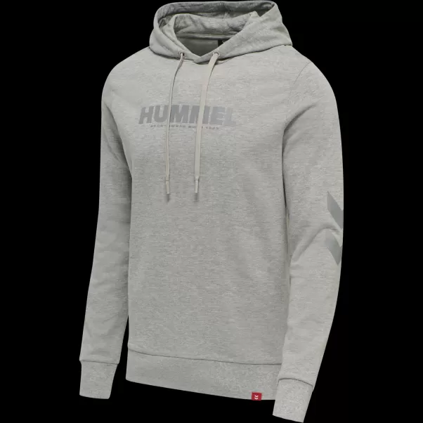 Hoodies And Sweatshirts Hummel Hmllegacy Logo Hoodie Plus Men Grey Melange