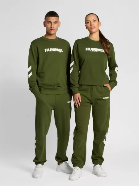 Hmllegacy Sweatshirt Men Rifle Green Hoodies And Sweatshirts Hummel