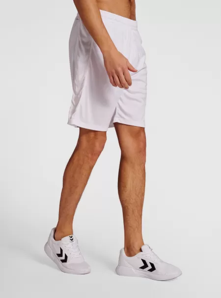 Hummel White Men Shorts Hmlcore Xk Poly Shorts
