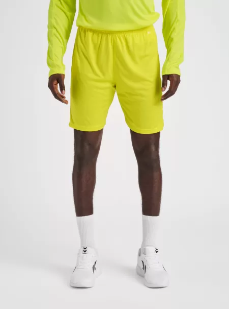 Men Hummel Hmlcore Xk Poly Shorts Blazing Yellow Shorts