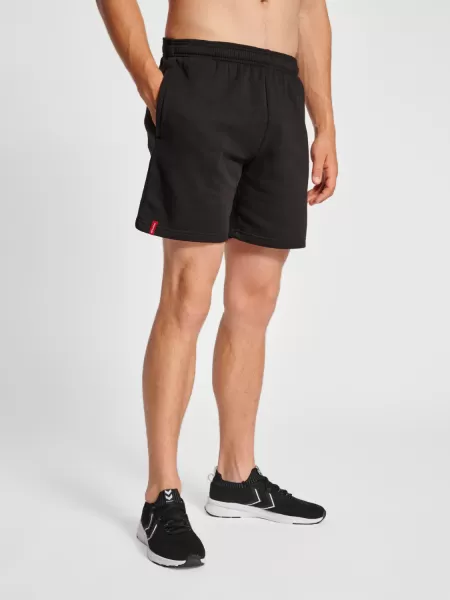 Hummel Hmlred Basic Sweat Shorts Shorts Men Black