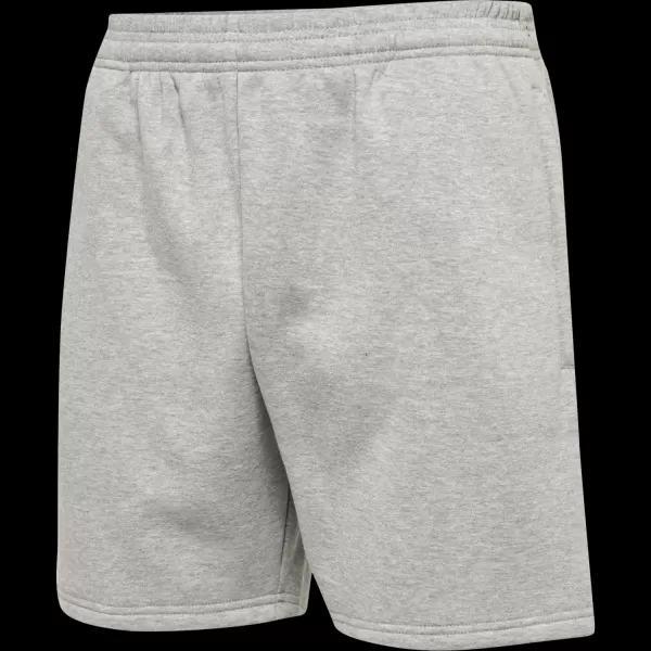 Grey Melange Men Hmlred Basic Sweat Shorts Shorts Hummel