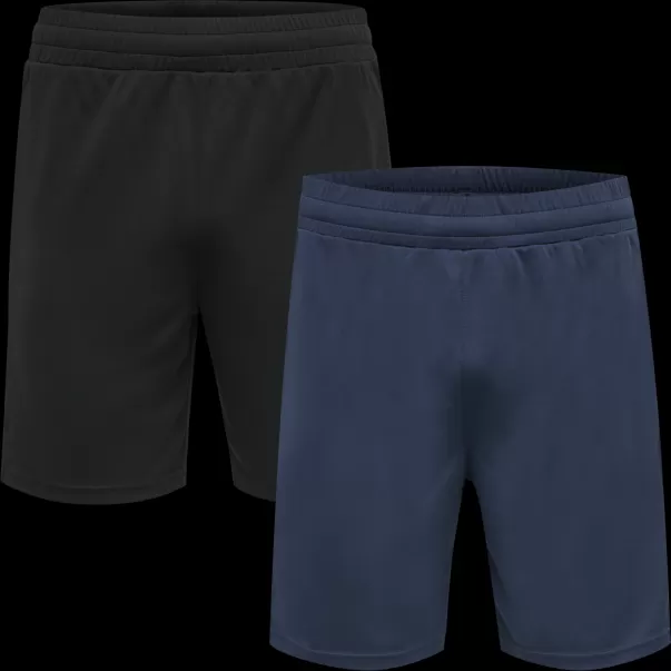 Hummel Black Men Shorts Hmlte Topaz 2-Pack Shorts