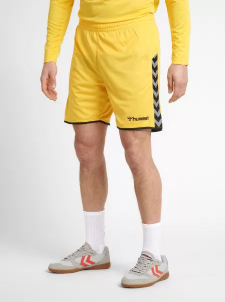 Hmlauthentic Poly Shorts Hummel Men Sports Yellow Shorts