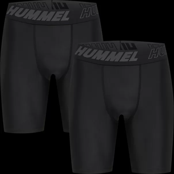 Hummel Hmlte Topaz 2-Pack Tight Shorts Base Layers Men Black