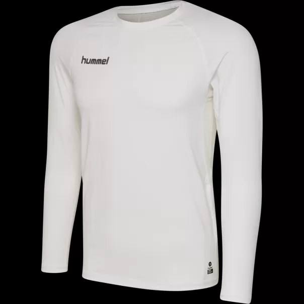 Hml First Performance Jersey L/S White Hummel Men Base Layers