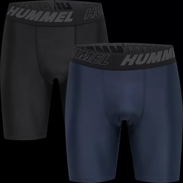 Base Layers Hummel Men Hmlte Topaz 2-Pack Tight Shorts Black