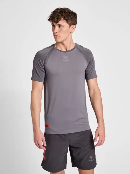 Hmlpro Grid Seamless S/S Hummel Base Layers Men Forged Iron