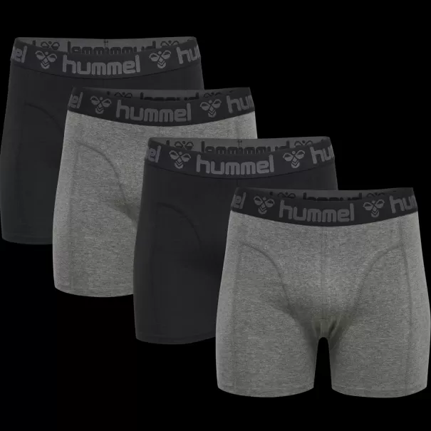 Hummel Underwear And Socks Men Black Hmlmarston 4-Pack Boxers
