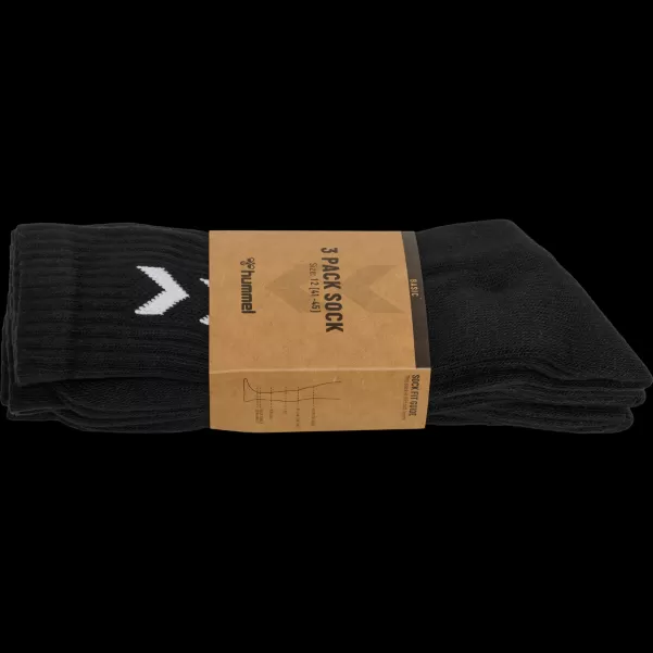 Black 3-Pack Basic Sock Men Underwear And Socks Hummel