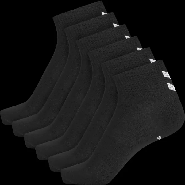 Hummel Underwear And Socks Hmlchevron 6-Pack  Mid Cut Socks Men Black