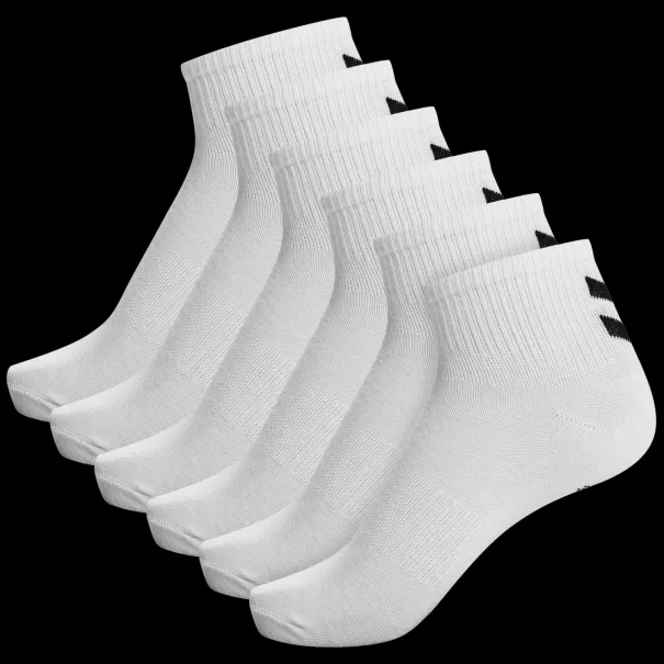 White Hmlchevron 6-Pack  Mid Cut Socks Men Underwear And Socks Hummel