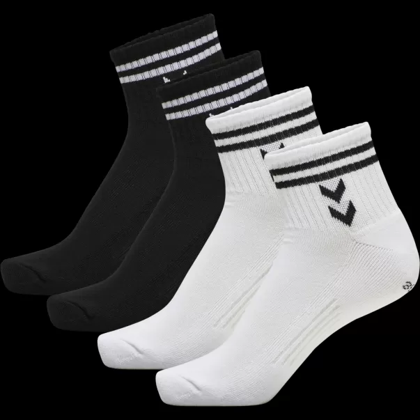 Hmlstripe 4-Pack Mid Cut Socks Mix Hummel Underwear And Socks Black Men