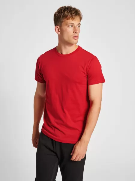 Hummel Football Hmlred Basic T-Shirt S/S True Red Men