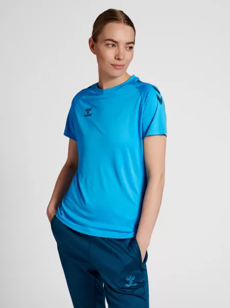 Women Hummel Hmlcore Xk Core Poly Tee  S/S Woman T-Shirts Argentina Blue