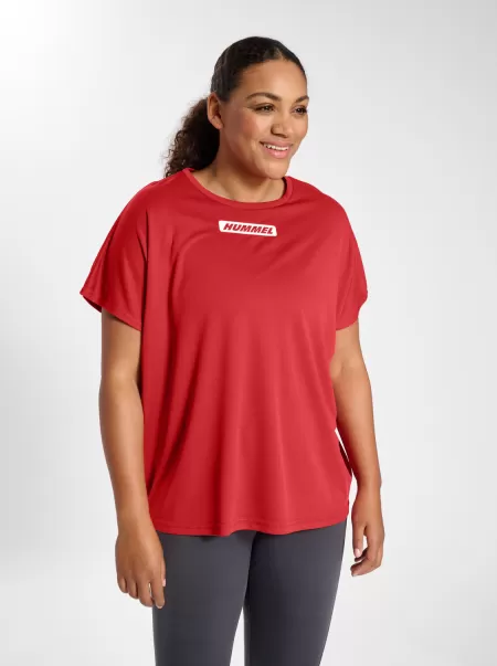 Marine Hmlte Curvy Loose T-Shirt Plus T-Shirts Women Hummel