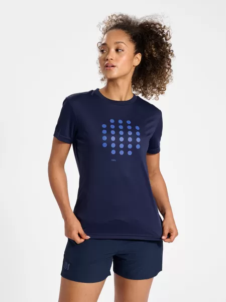 Black Women T-Shirts Hmlcourt T-Shirt S/S Woman Hummel