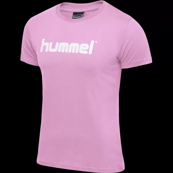 Hmlgo Cotton Logo T-Shirt Woman S/S T-Shirts Burgundy Women Hummel