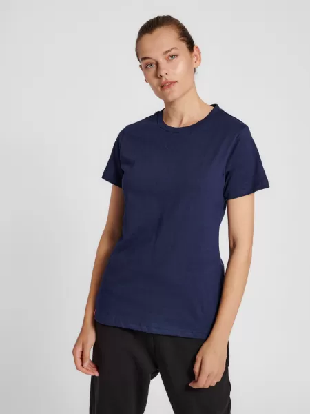 Women Hmlred Heavy T-Shirt S/S Woman T-Shirts Deep Teal Hummel
