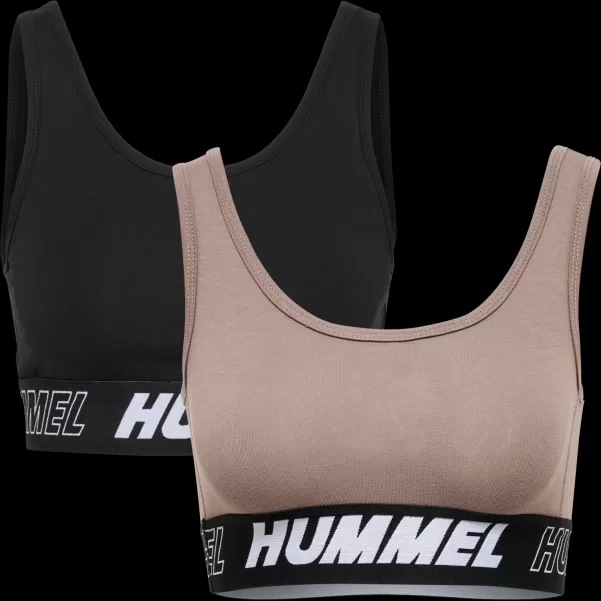 Hummel Women Hmlte Maja 2-Pack Cotton Sports Top Tops Lily Pad