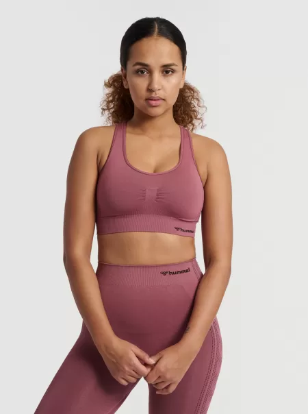 Hummel Tops Women Hmlmt Shaping Seamless Sports Top Chateau Gray