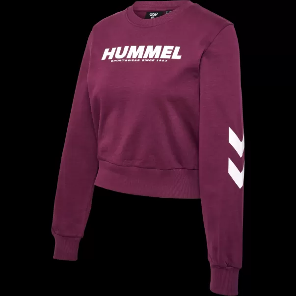Hummel Hoodies And Sweatshirts Grey Melange Hmllegacy Woman Sweatshirt Women