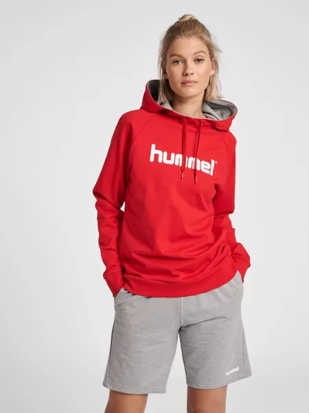 Hummel Hmlgo Cotton Logo Hoodie Woman Women Hoodies And Sweatshirts Chateau Gray