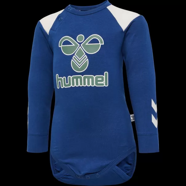Kids Hmldevon Body L/S Dusk Blue Hummel Bodysuits