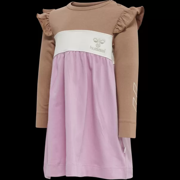 Hmljamila Dress L/S Woodrose Hummel Dresses And Skirts Kids