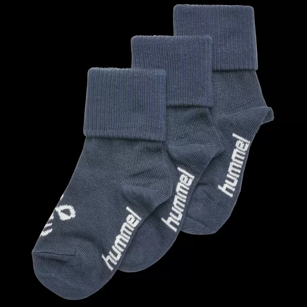 Socks Kids Grey Melange Hummel Sora 3-Pack Sock